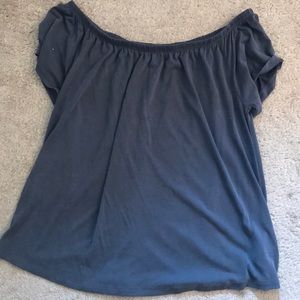 Grey off the shoulder top